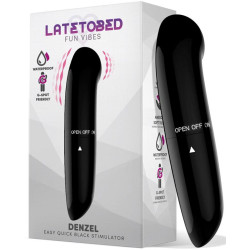 LATETOBED Stimulateur de clitoris Denzel 13 x 2.8cm Noir